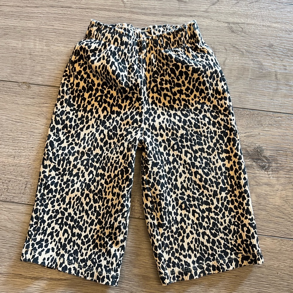 Zara animal print culottes sz 9-12m